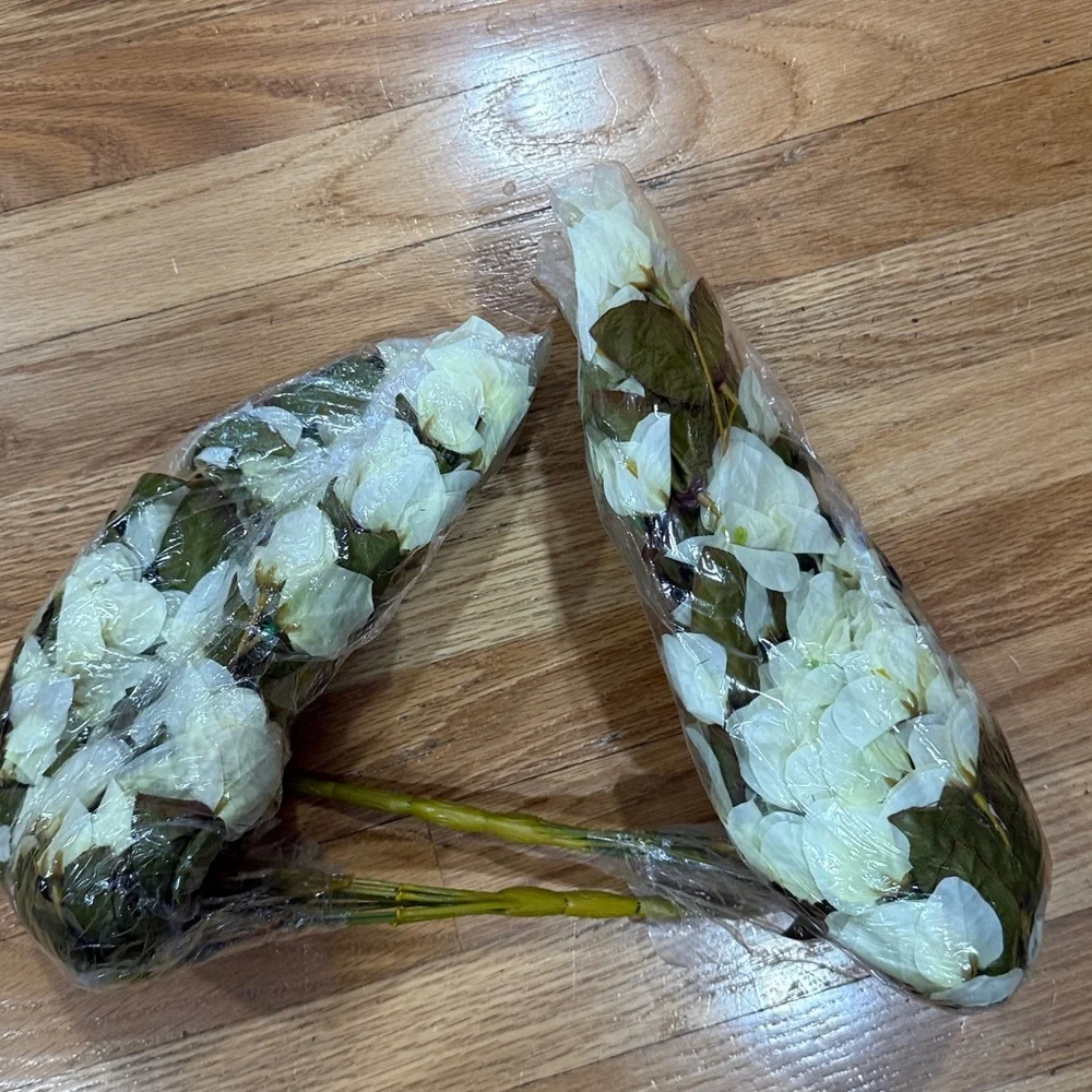 NEW 2 Outdoor Faux Silk Flowers